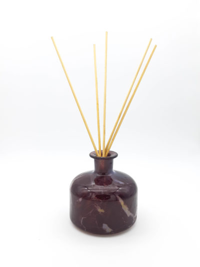 Vaso em vidro marmorizado - Roxo - Image 3
