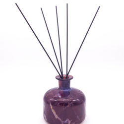 Vaso em vidro marmorizado - Roxo
