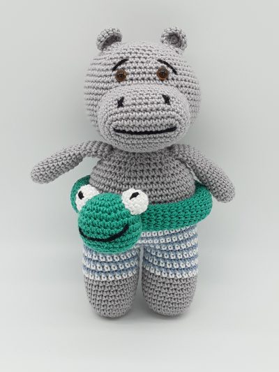 Hipopótamo Amigurumi de bóia G