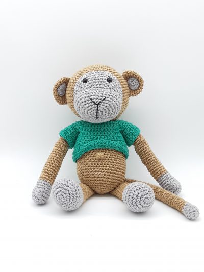 Macaquinho Amigurumi com o umbigo de fora G