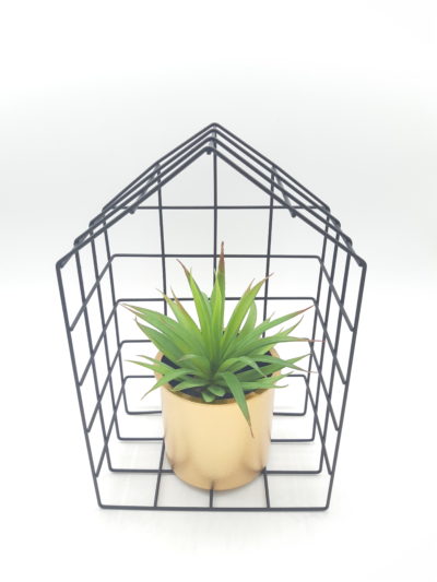 Vaso cobre com base HOME em metal preto - Image 2