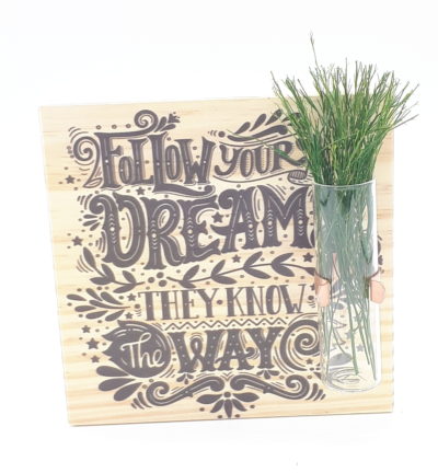 Mini quadro pinus decor Follow your dreams - Image 2