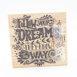 Mini quadro pinus decor Follow your dreams