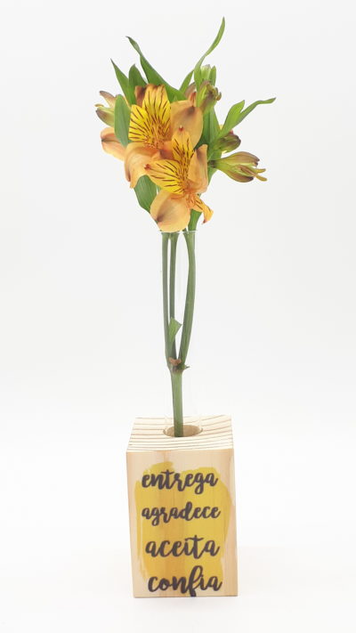 Cubo em pinus decor Hooponopono - Image 2